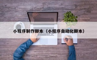 柳州小程序制作脚本（小程序自动化脚本）