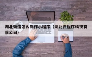 柳州湖北微信怎么制作小程序（湖北微程序科技有限公司）